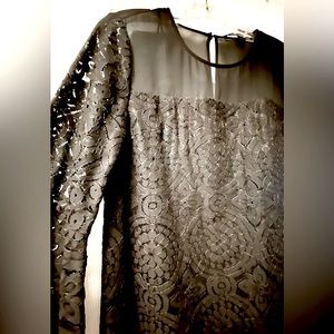 NWT Cynthia Steffe cocktail dress - black lace, sz 8, brand new!